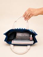 Denim Stripes Satchel